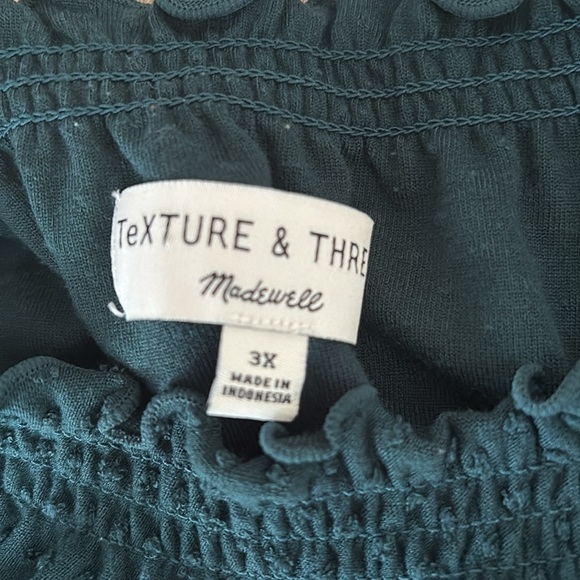 Madewell Clipdot Ruffle Top Smokey Spruce - Picture 7 of 10